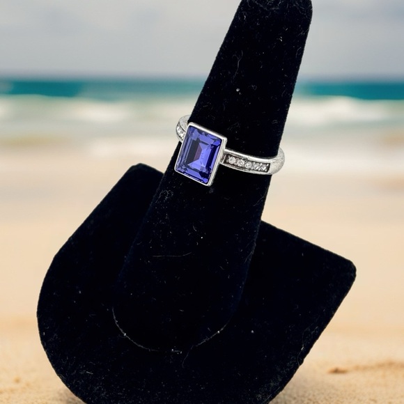 Brighton Silver Ring with Purple Gemstone - Picture 1 of 7
